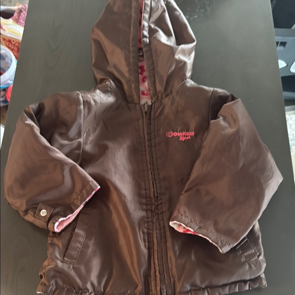 OshKosh B'gosh Chocolate Brown Hooded Puffer Jacket